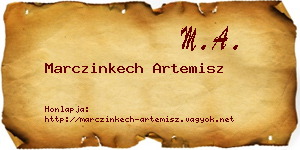 Marczinkech Artemisz névjegykártya